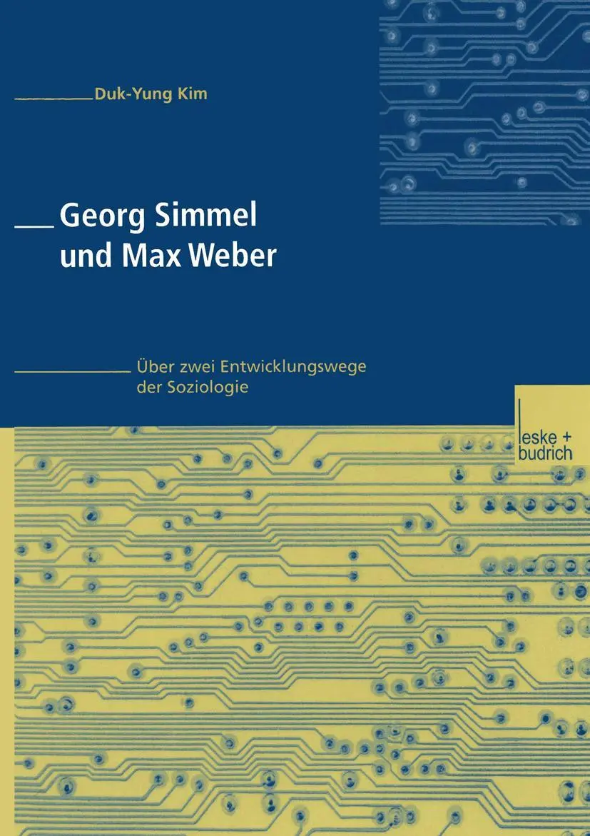 Cover: 9783810026897 | Georg Simmel und Max Weber | Über zwei Entwicklungswege der Soziologie