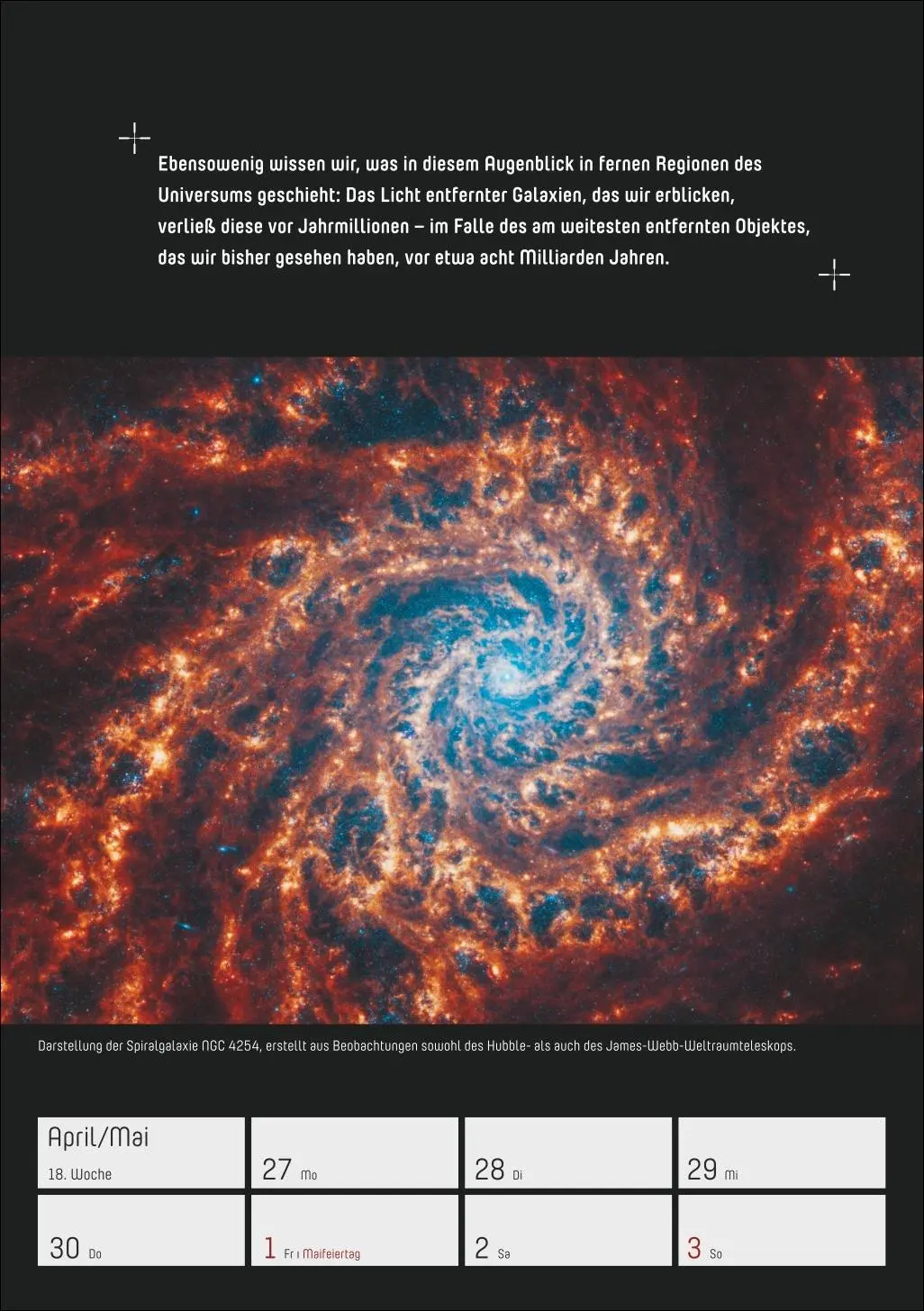 Bild: 9783840036897 | Stephen Hawking - Universum Wochenplaner 2026 - 53 faszinierende...