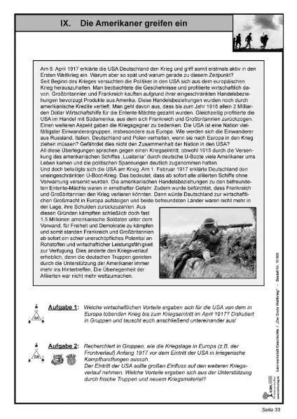 Bild: 9783866326897 | Lernwerkstatt - Der Erste Weltkrieg | Dirk/Quast, Moritz Witt | 52 S.