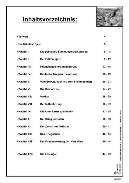 Bild: 9783866326897 | Lernwerkstatt - Der Erste Weltkrieg | Dirk/Quast, Moritz Witt | 52 S.