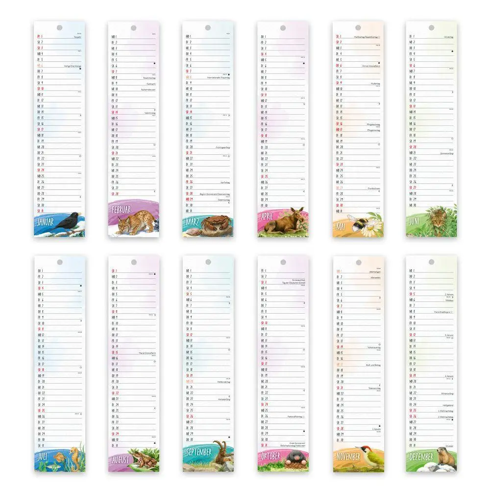 Bild: 9783988026897 | TRÖTSCH - Streifenkalender Mini Heimische Tierwelt 2027 | KG | 24 S.