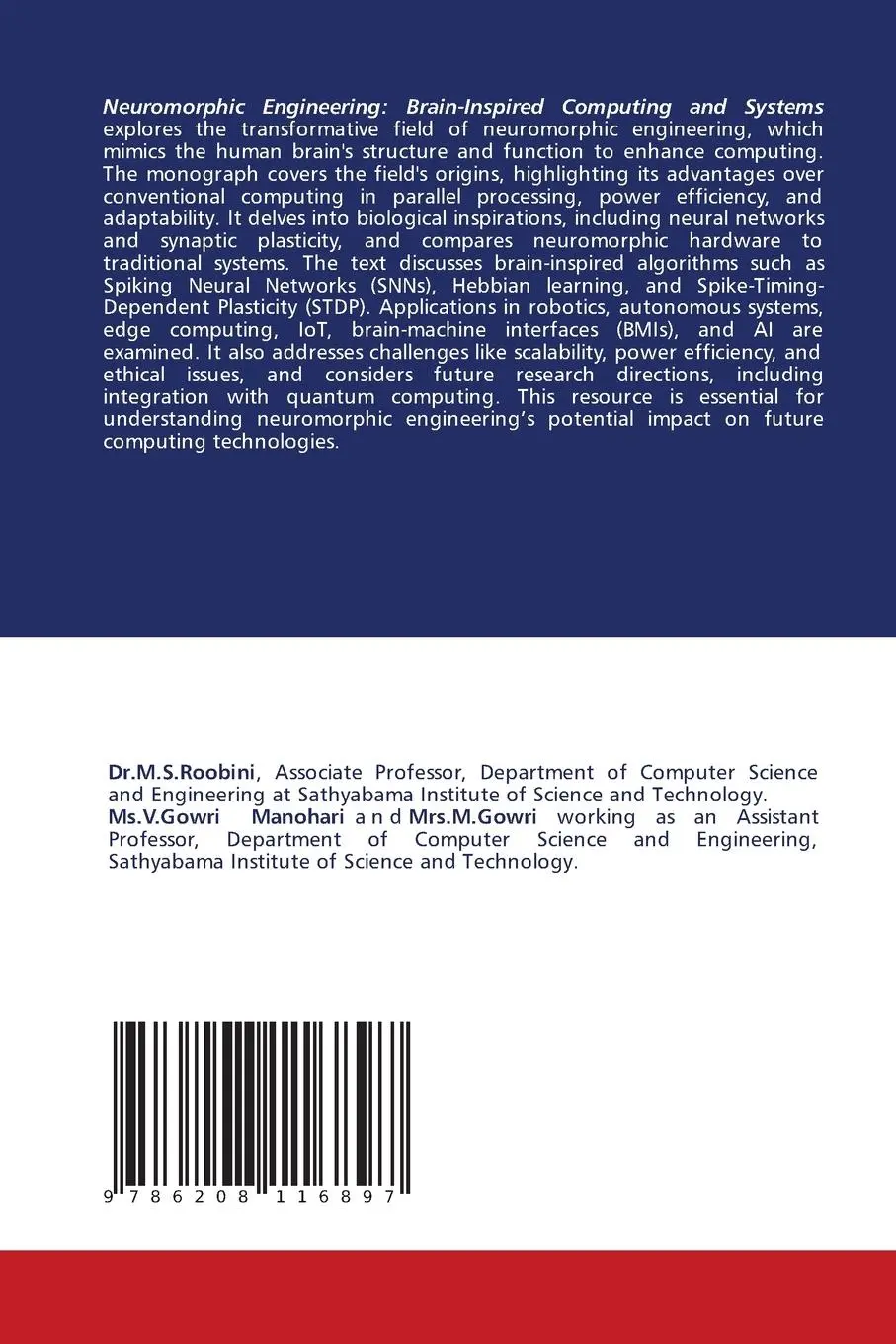 Rückseite: 9786208116897 | Neuromorphic Engineering: Brain-Inspired Computing and Systems | Buch