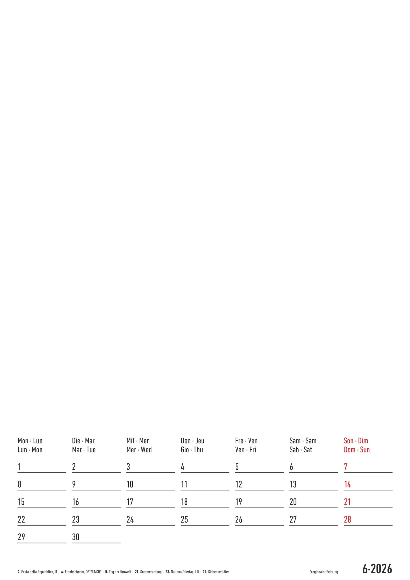 Bild: 4069095006997 | Kreativ-Kalender A4 - 2 in 1: schwarz und weiss 2026 - 21 x 29,7 -...