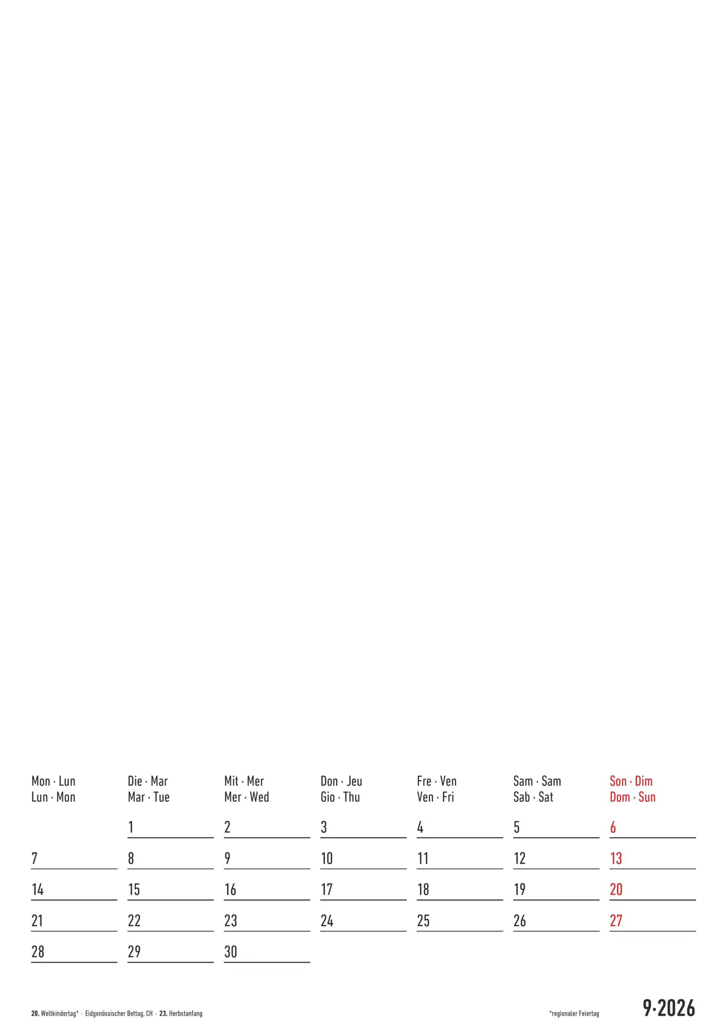 Bild: 4069095006997 | Kreativ-Kalender A4 - 2 in 1: schwarz und weiss 2026 - 21 x 29,7 -...