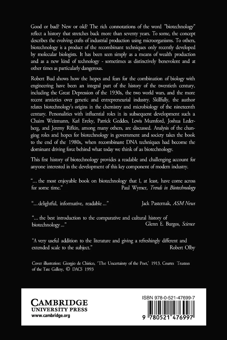 Rückseite: 9780521476997 | The Uses of Life | A History of Biotechnology | Robert Bud | Buch