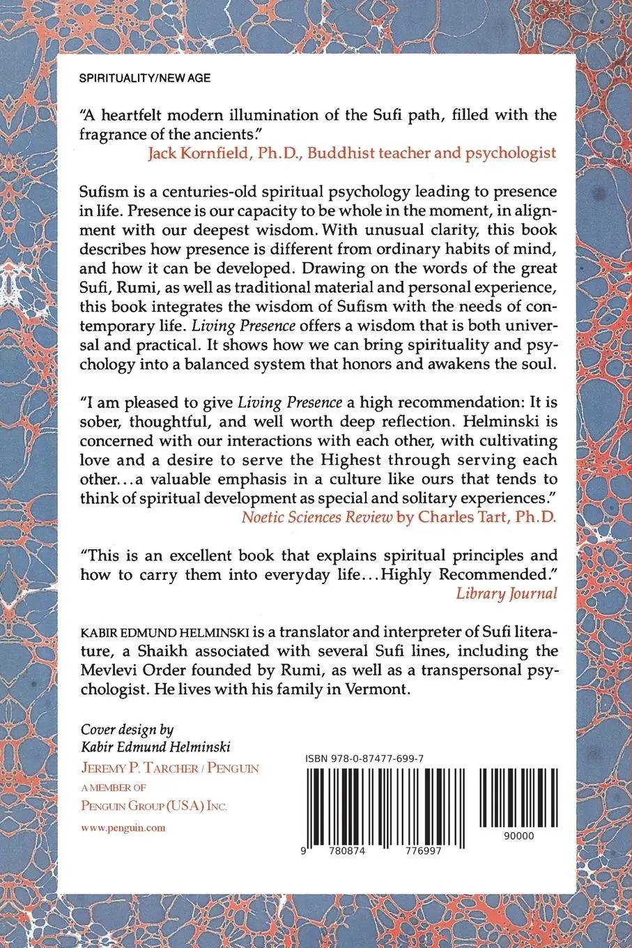 Rückseite: 9780874776997 | Living Presence | A Sufi Way to Mindfulness &amp; the Essential Self
