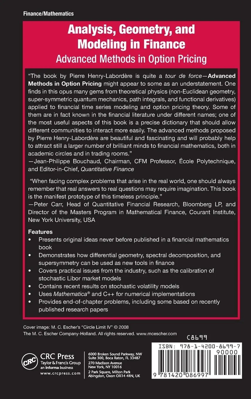 Rückseite: 9781420086997 | Analysis, Geometry, and Modeling in Finance | Pierre Henry-Labordère