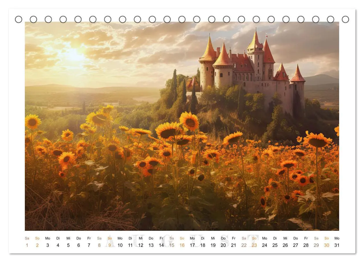 Bild: 9783457516997 | Malerische Ritterburgen (Tischkalender 2026 DIN A5 quer), CALVENDO...