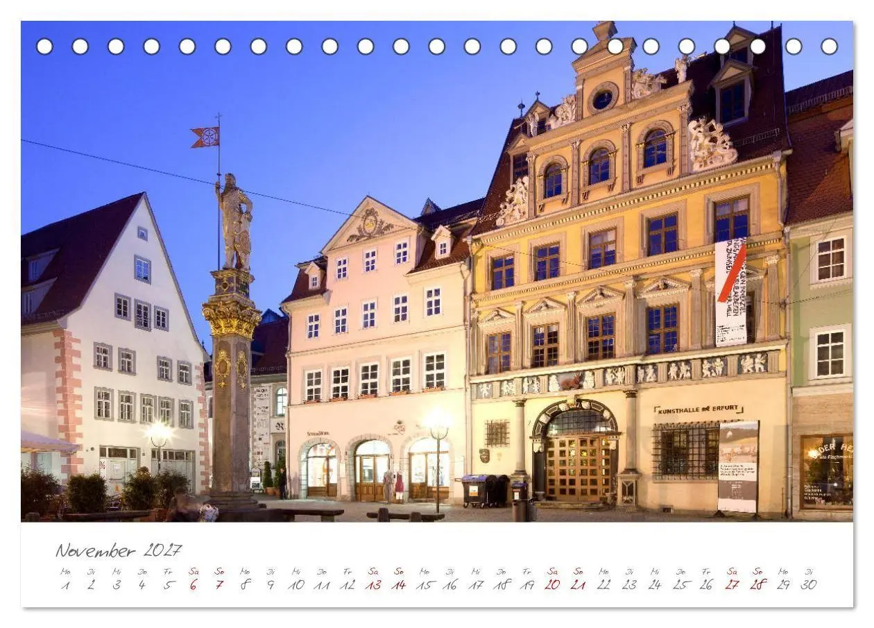 Bild: 9783569626997 | Erfurt - Die Landeshauptstadt mit Geschichte (Tischkalender 2027...