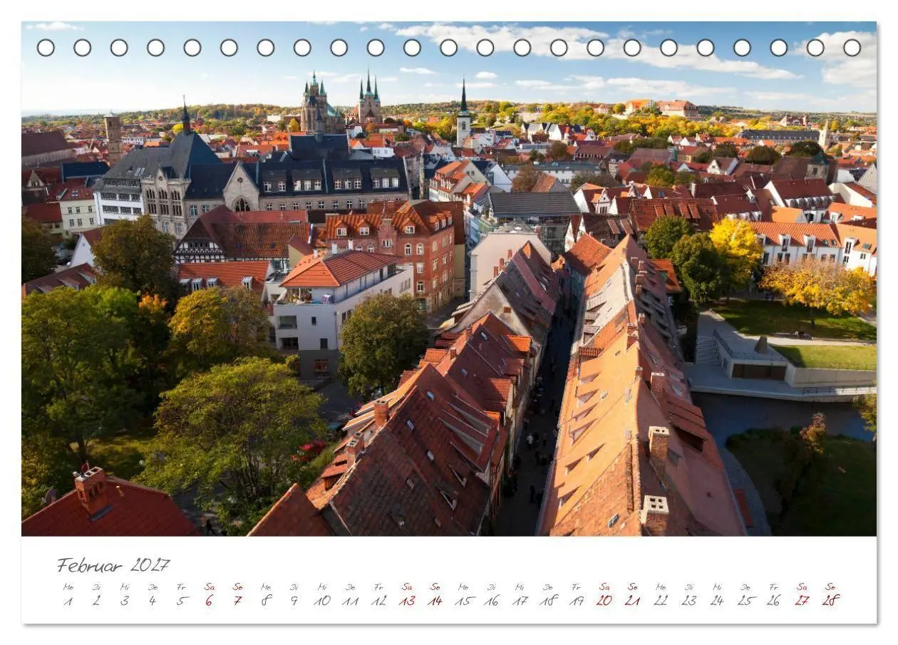 Bild: 9783569626997 | Erfurt - Die Landeshauptstadt mit Geschichte (Tischkalender 2027...