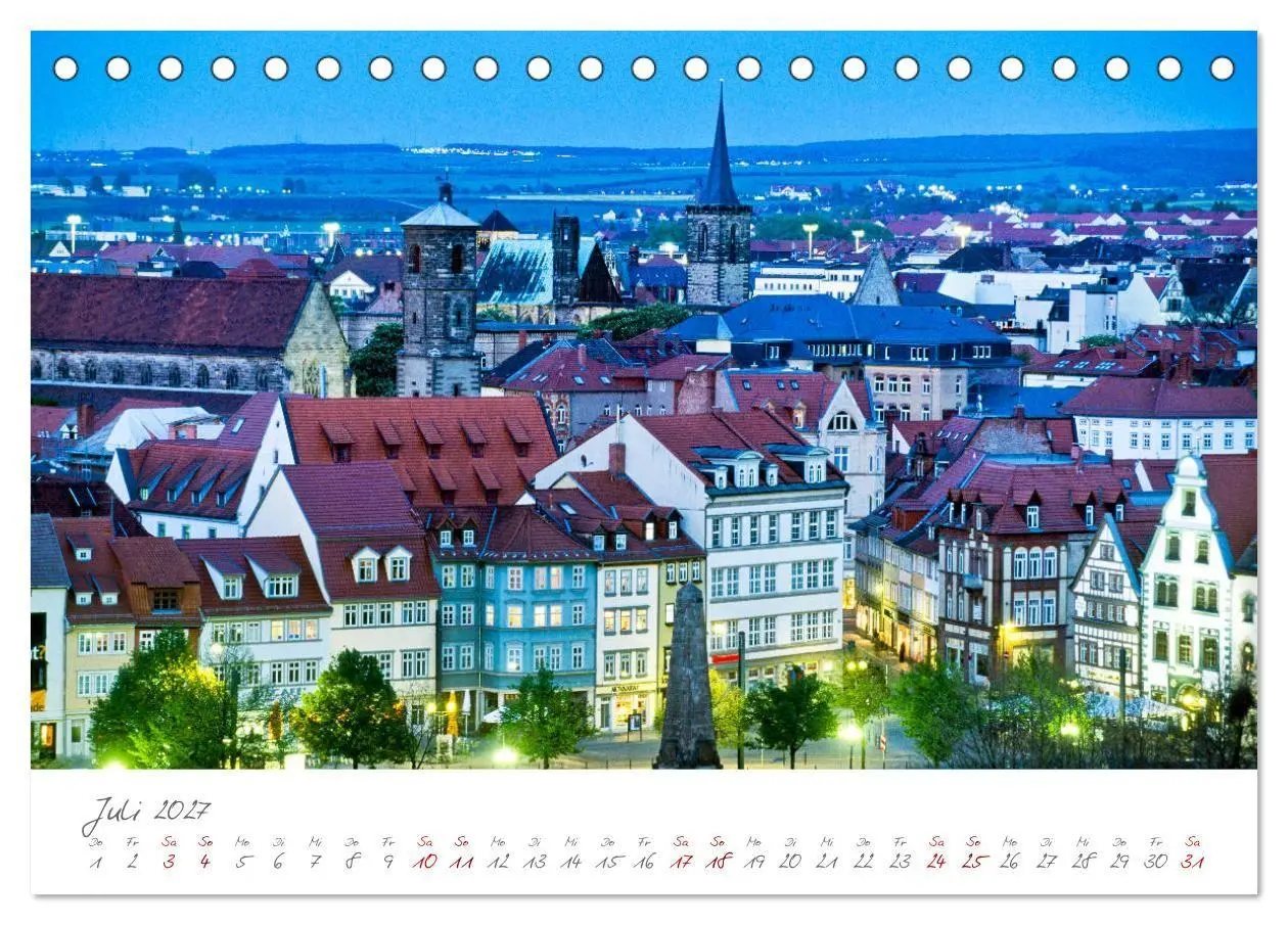 Bild: 9783569626997 | Erfurt - Die Landeshauptstadt mit Geschichte (Tischkalender 2027...