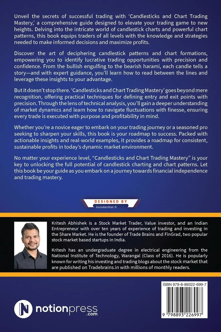 Rückseite: 9798893226997 | Candlesticks and Chart Trading Mastery | Kritesh Abhishek | Buch