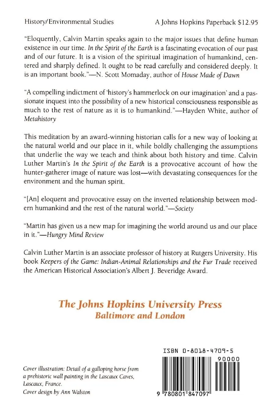 Rückseite: 9780801847097 | In the Spirit of the Earth | Rethinking History and Time | Martin