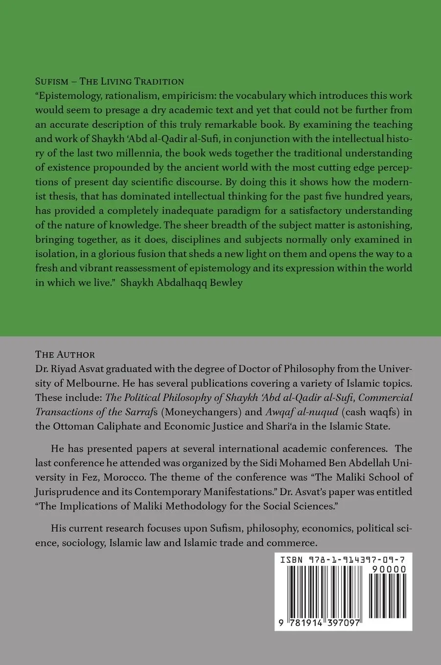 Rückseite: 9781914397097 | Sufism - The Living Tradition | Riyad Asvat | Buch | Gebunden | 2021