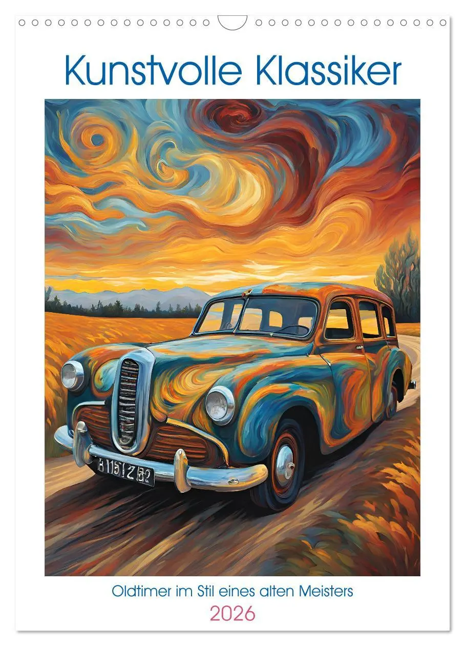 Cover: 9783457647097 | Kunstvolle Klassiker (Wandkalender 2026 DIN A3 hoch), CALVENDO...
