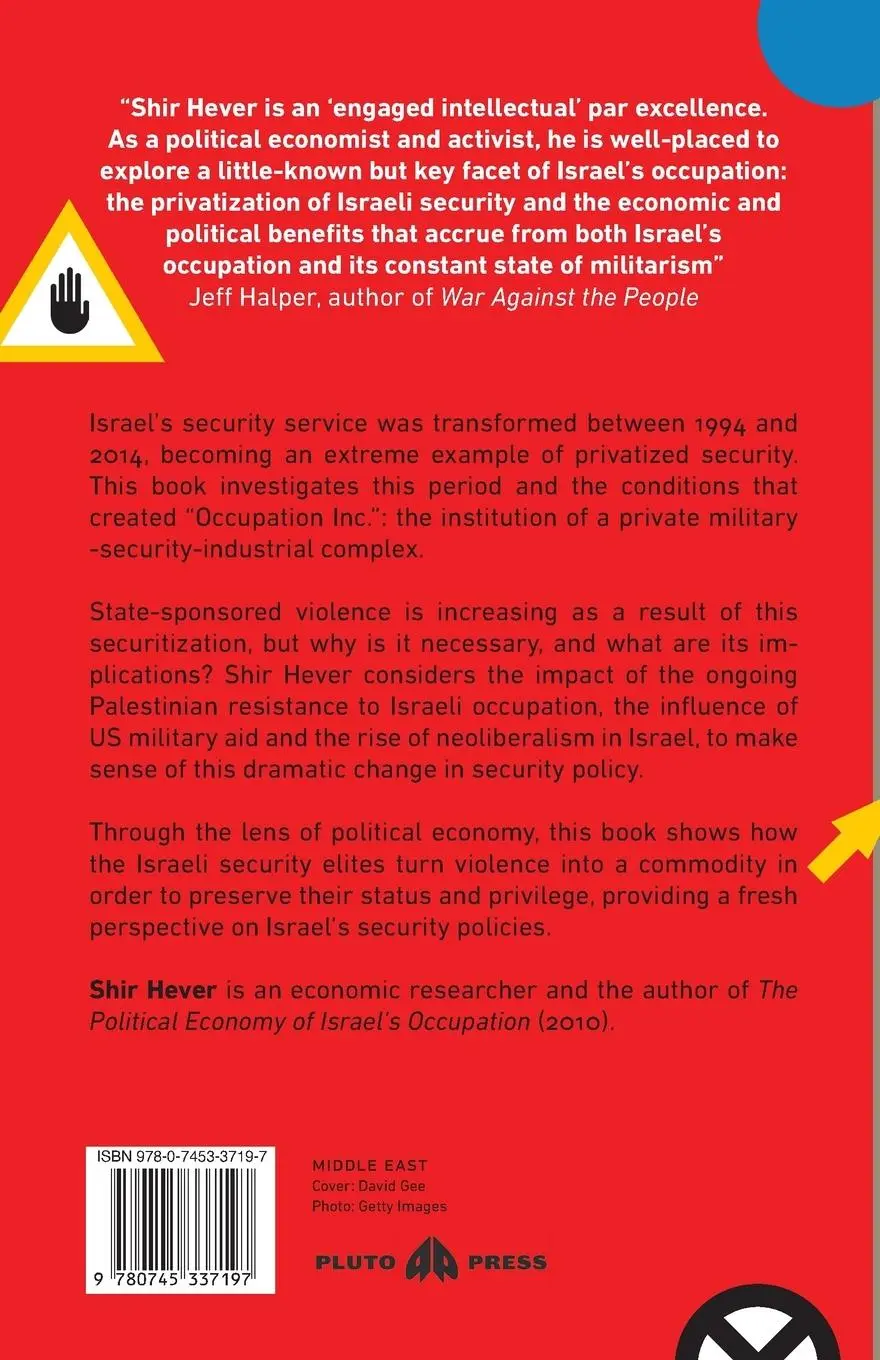 Rückseite: 9780745337197 | The Privatization of Israeli Security, The | Shir Hever | Taschenbuch