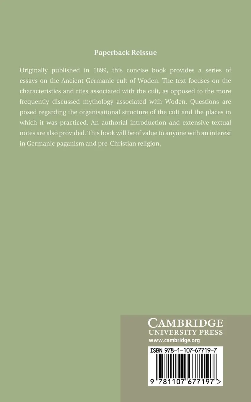 Rückseite: 9781107677197 | The Cult of Othin | H. M. Chadwick | Taschenbuch | Englisch | 2013
