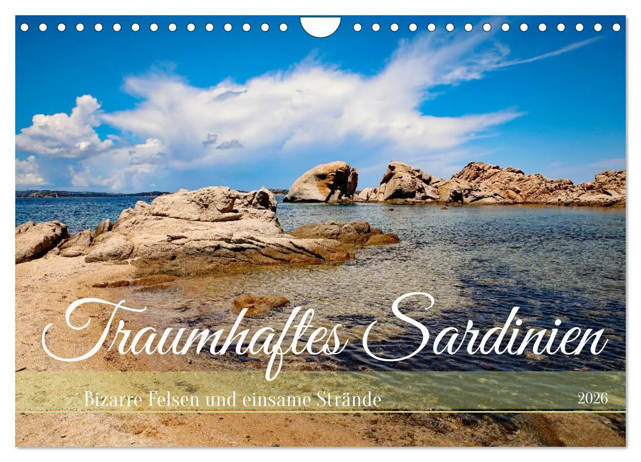 Cover: 9783457327197 | Traumhaftes Sardinien (Wandkalender 2026 DIN A4 quer), CALVENDO...