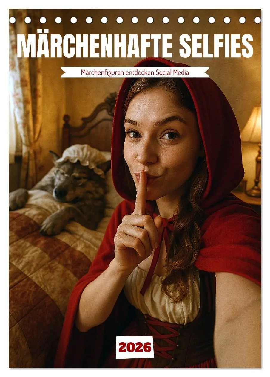 Cover: 9783516657197 | Märchenhafte Selfies (Tischkalender 2026 DIN A5 hoch), CALVENDO...