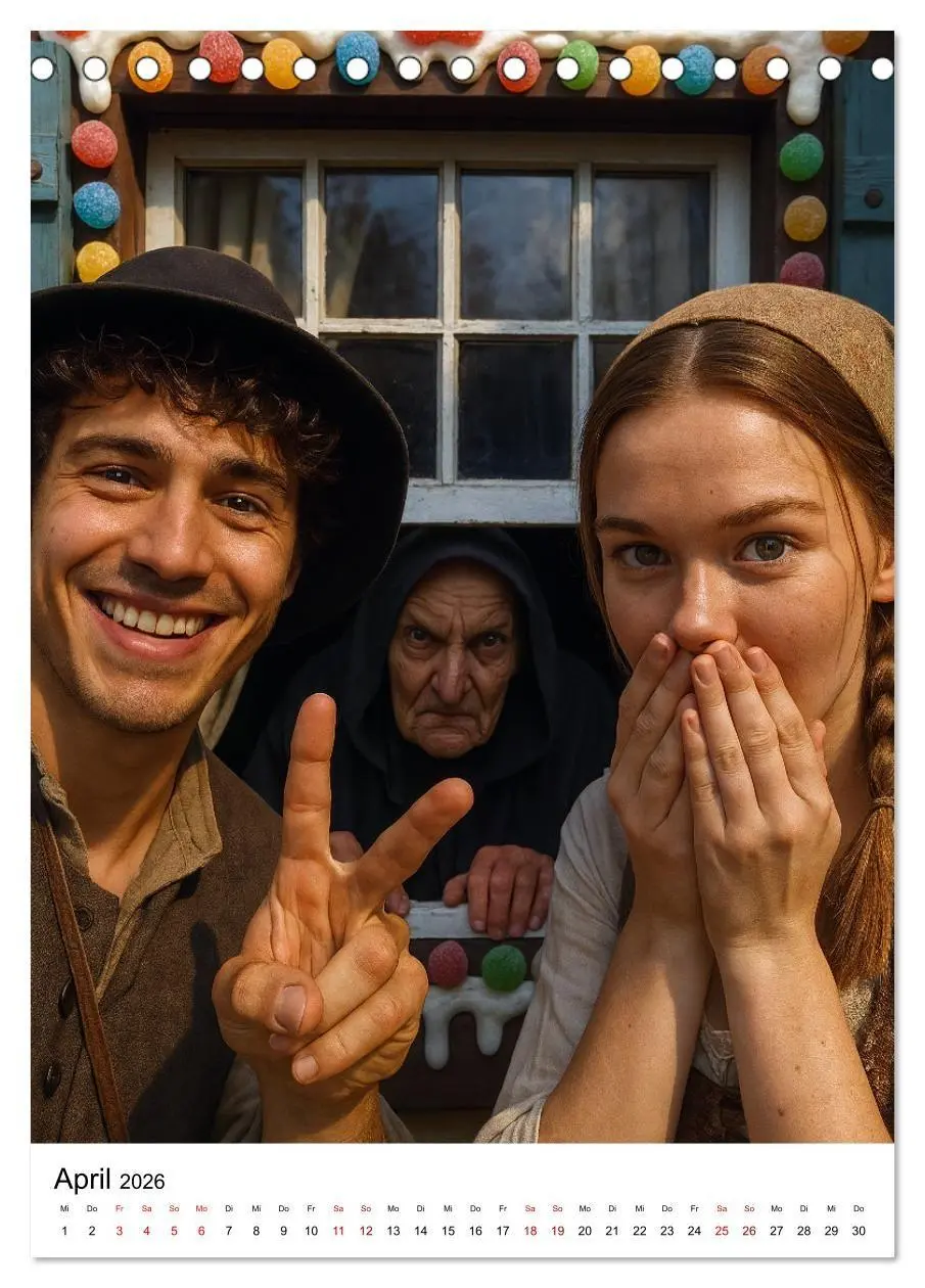 Bild: 9783516657197 | Märchenhafte Selfies (Tischkalender 2026 DIN A5 hoch), CALVENDO...