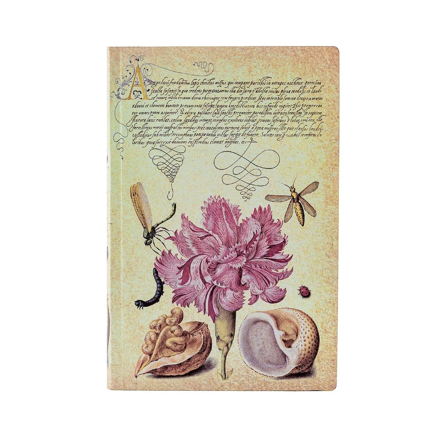 Gollancz Pink Carnation (Mira Botanica) Mini Lined Softcover Flexi Journal (Elastic Band Closure)