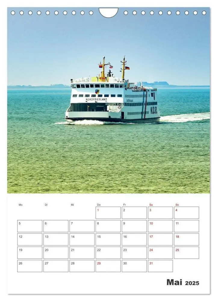 Bild: 9783435917297 | Insel Föhr - Urlaubsplaner (Wandkalender 2025 DIN A4 hoch),...