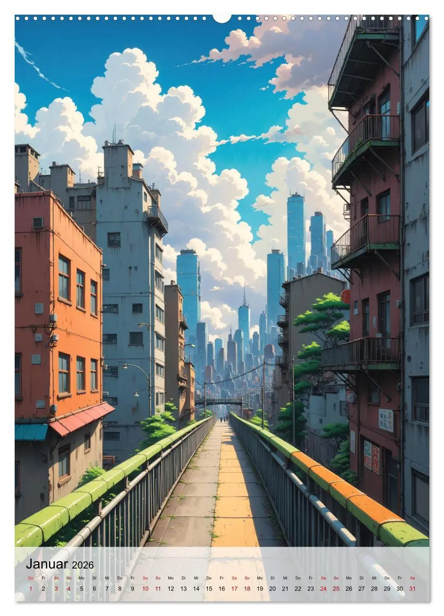Bild: 9783516267297 | Fantastische Anime Welten (Wandkalender 2026 DIN A2 hoch), CALVENDO...