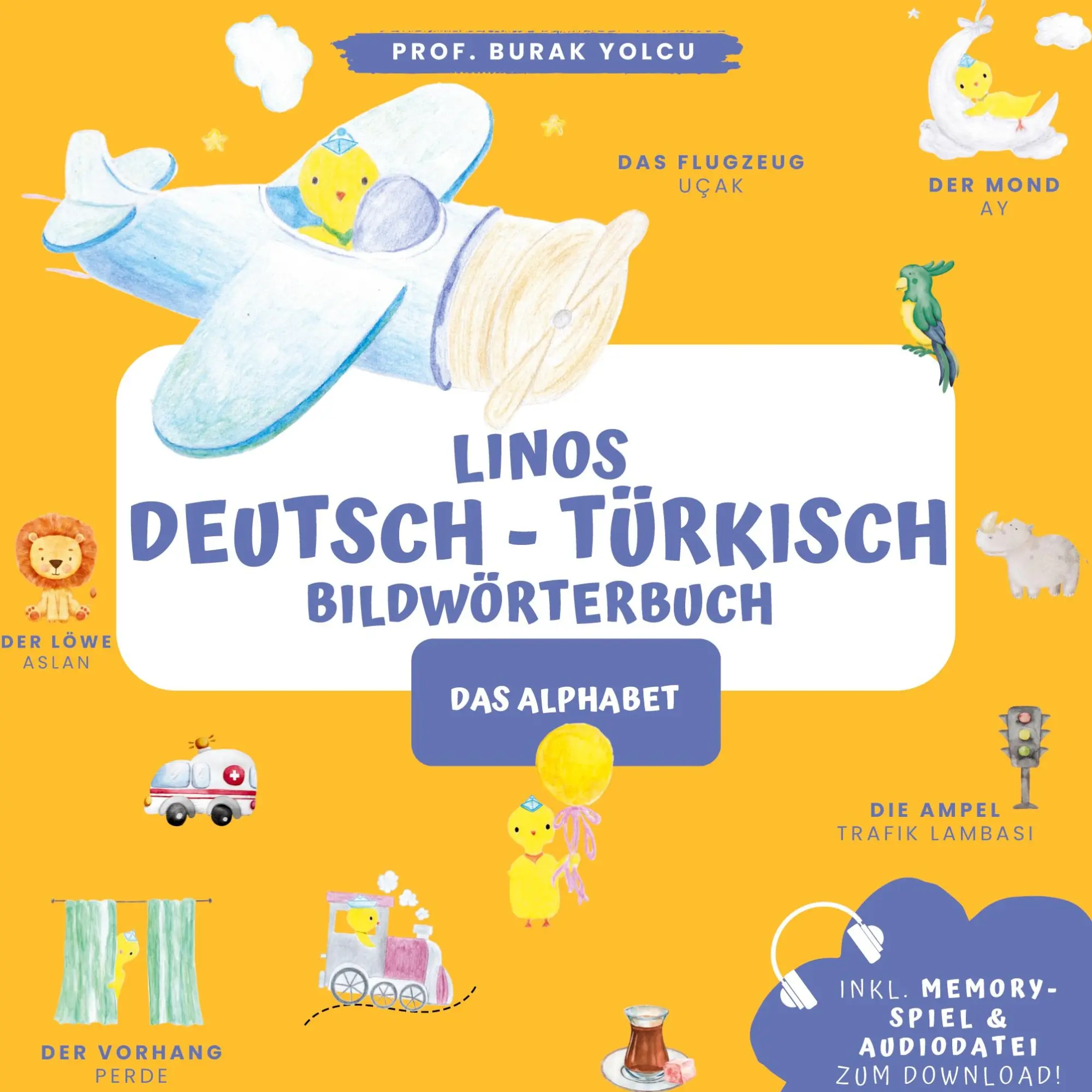 Cover: 9783819207297 | Linos Deutsch Türkisch Bildwörterbuch (Alphabet): Memoryspiel &amp;...