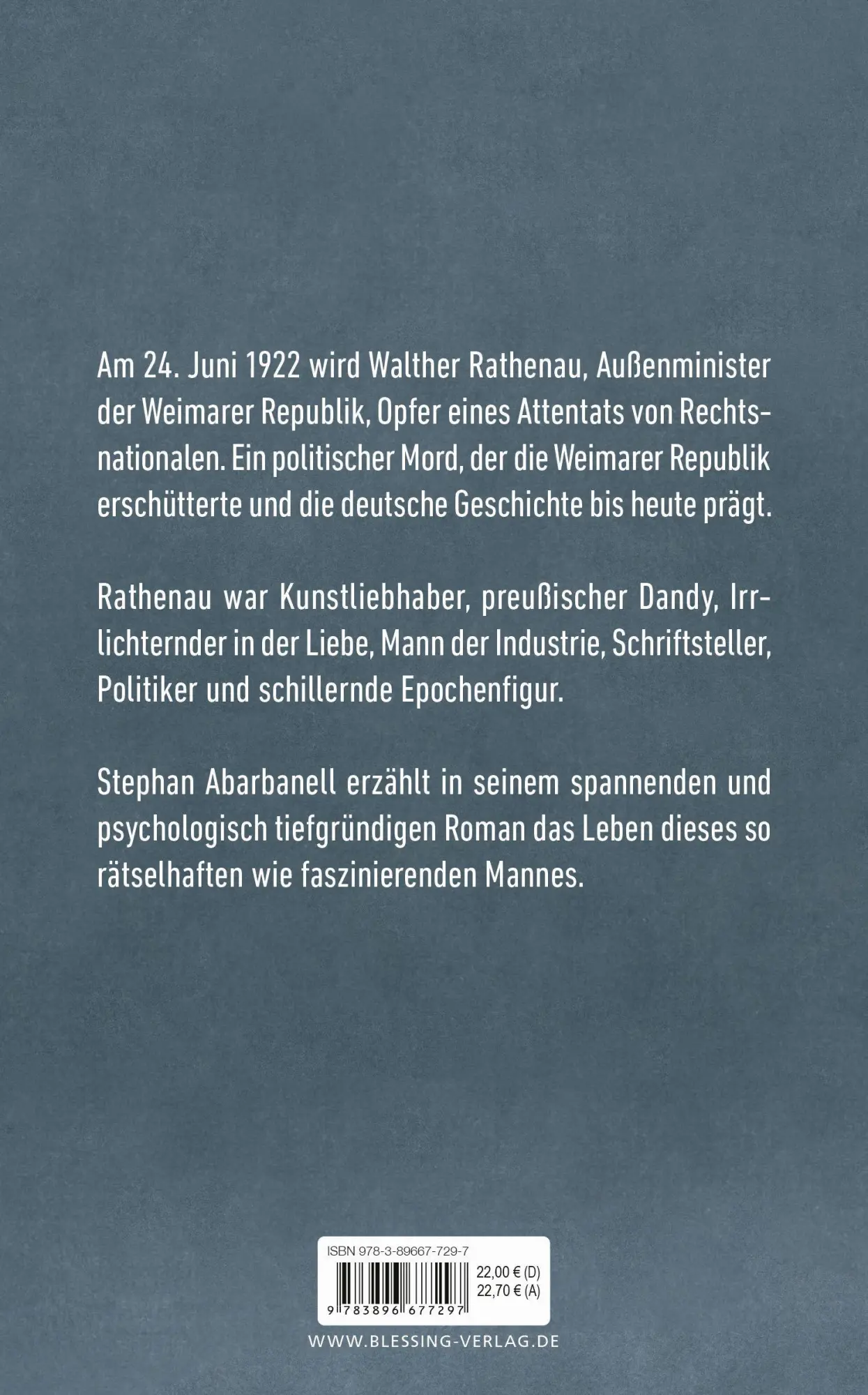 Bild: 9783896677297 | 10 Uhr 50, Grunewald | Roman | Stephan Abarbanell | Buch | 256 S.