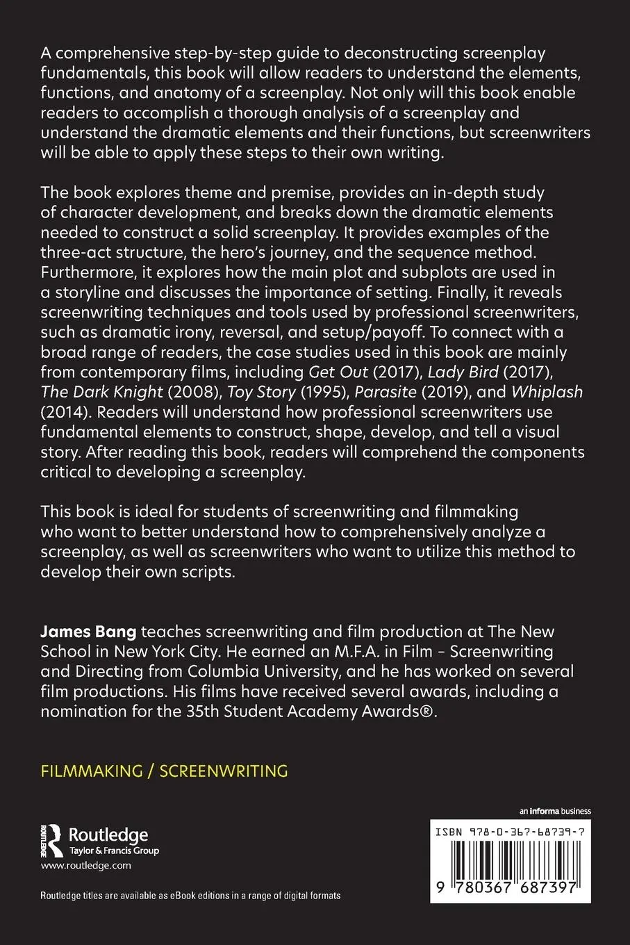 Rückseite: 9780367687397 | Script Analysis | Deconstructing Screenplay Fundamentals | James Bang
