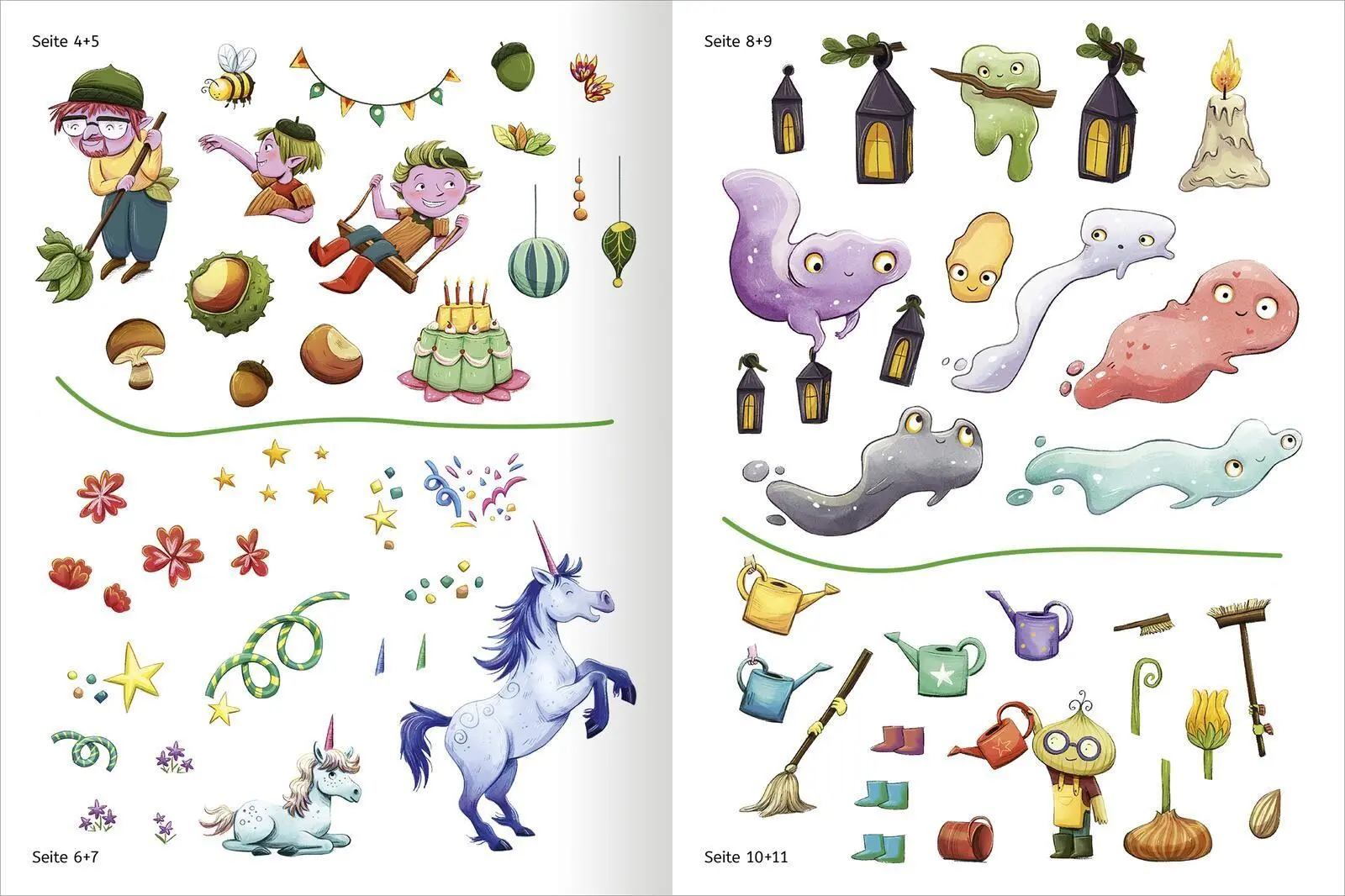 Bild: 9783845867397 | Mit Stickern Lesen lernen - Im Zauberwald | Annette Moser | Buch