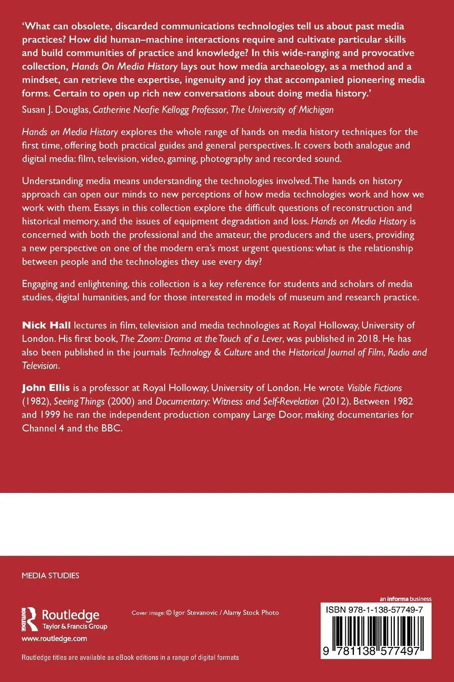 Rückseite: 9781138577497 | Hands on Media History | Nick Hall (u. a.) | Taschenbuch | Englisch