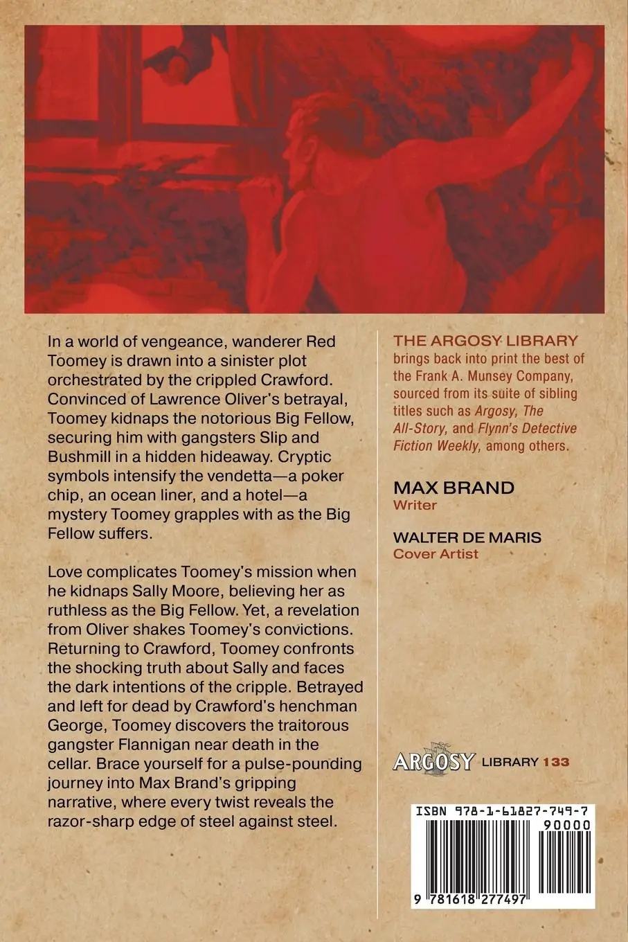Rückseite: 9781618277497 | Steel Cut Steel | Max Brand (u. a.) | Taschenbuch | The Argosy Library