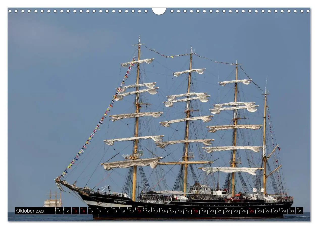 Bild: 9783516177497 | Hanse Sail (Wandkalender 2026 DIN A3 quer), CALVENDO Monatskalender