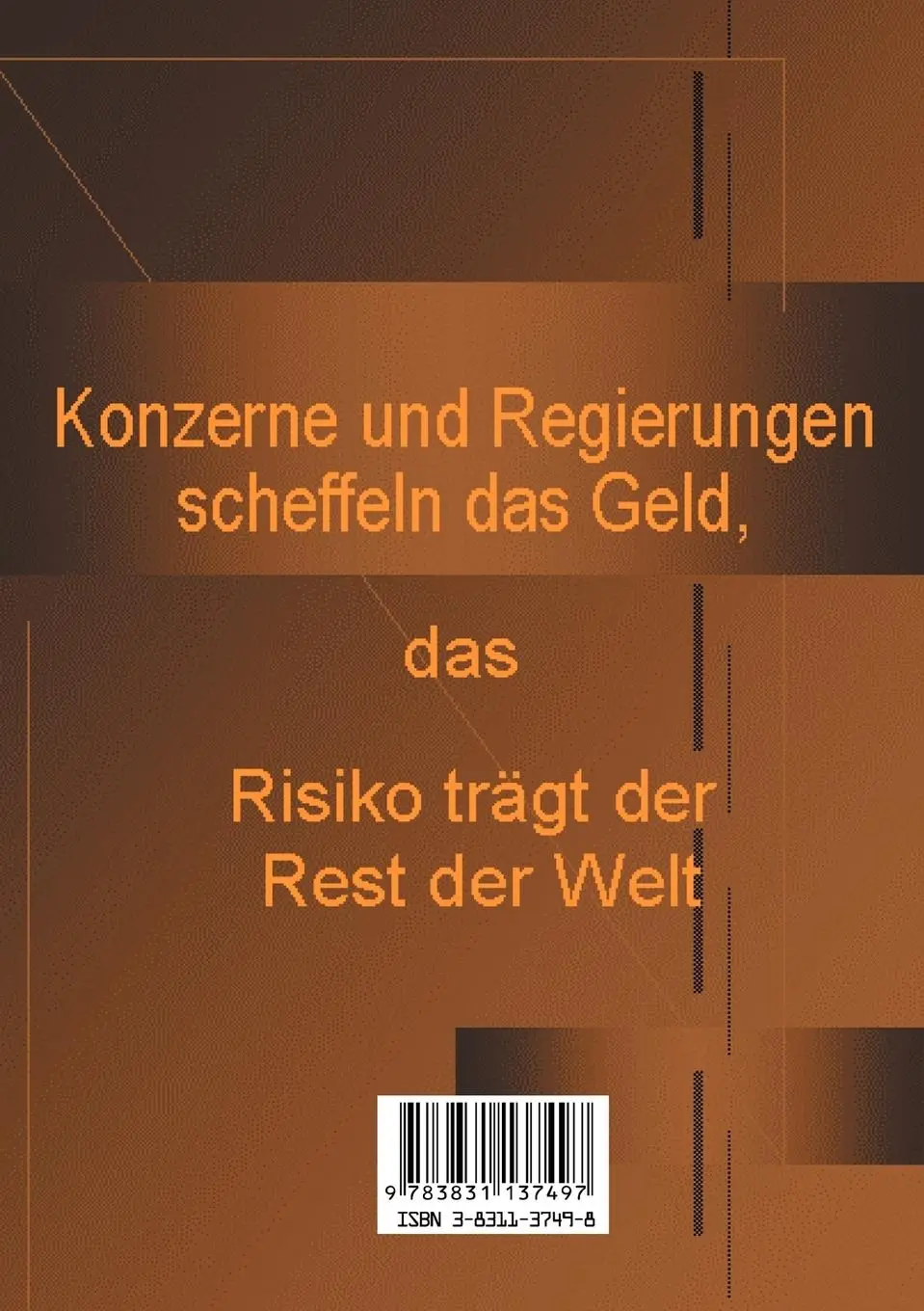 Rückseite: 9783831137497 | Entmündigt und geplündert | - Deutschland was ist aus dir geworden