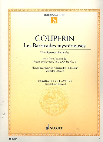 Cover: 9790001187497 | Les Barricades mystérieuses | François Couperin | Buch | 8 S. | 2012