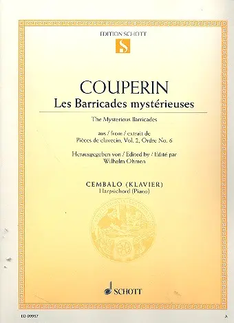 Cover: 9790001187497 | Les Barricades mystérieuses | François Couperin | Buch | 8 S. | 2012