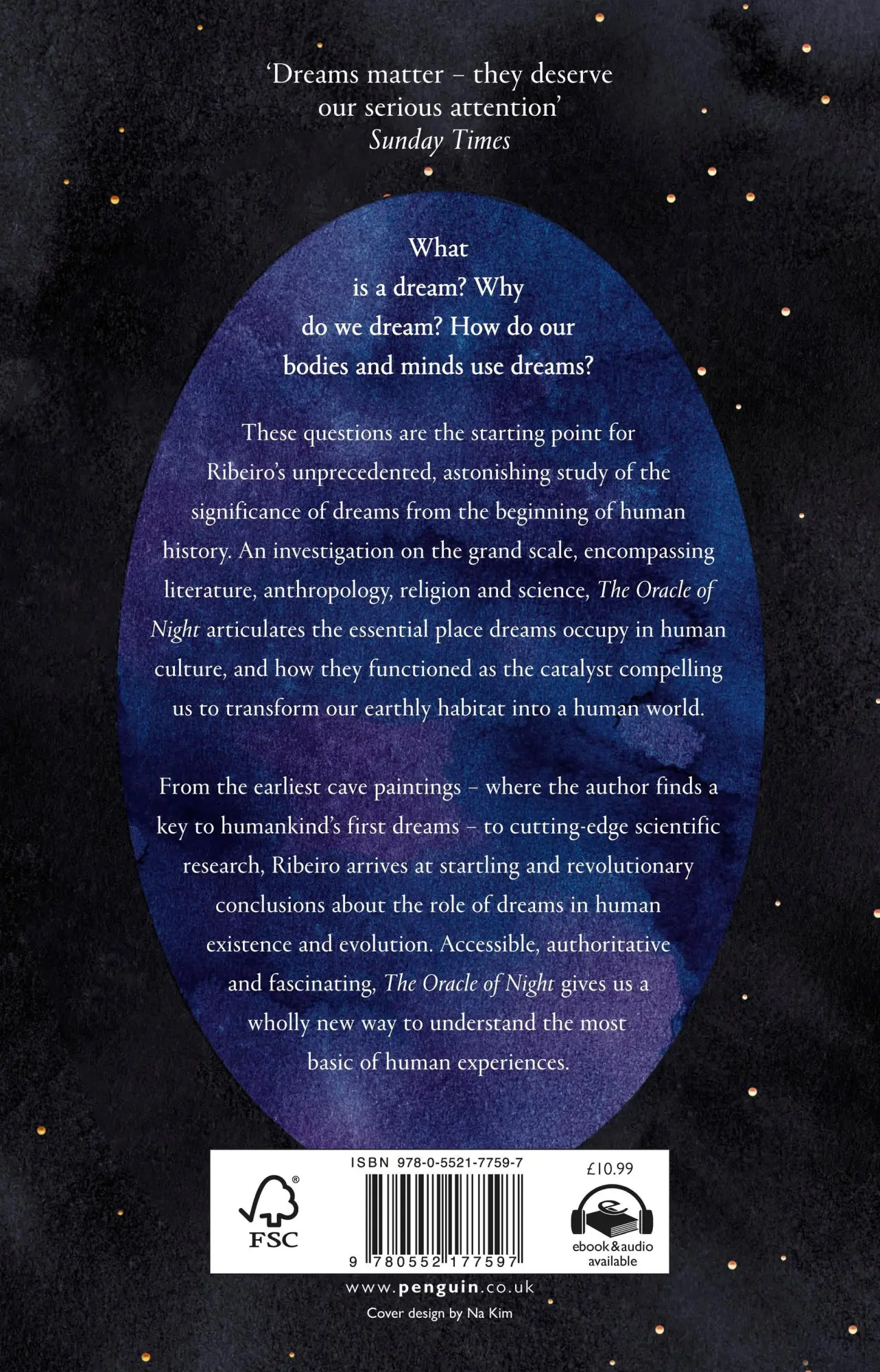 Rückseite: 9780552177597 | The Oracle of Night | The history and science of dreams | Ribeiro