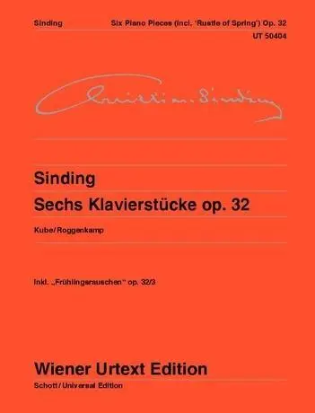 Cover: 9783850557597 | Sechs Klavierstücke | Christian Sinding | Buch | 48 S. | Deutsch