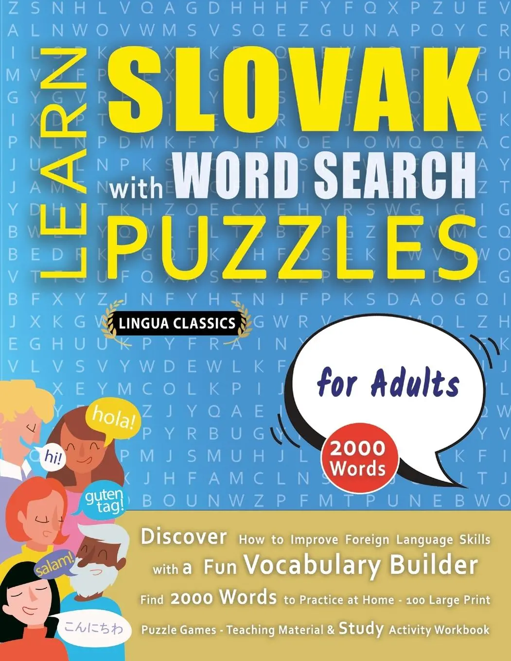 Cover: 9798349037597 | LEARN SLOVAK WITH WORD SEARCH PUZZLES FOR ADULTS - Discover How to...