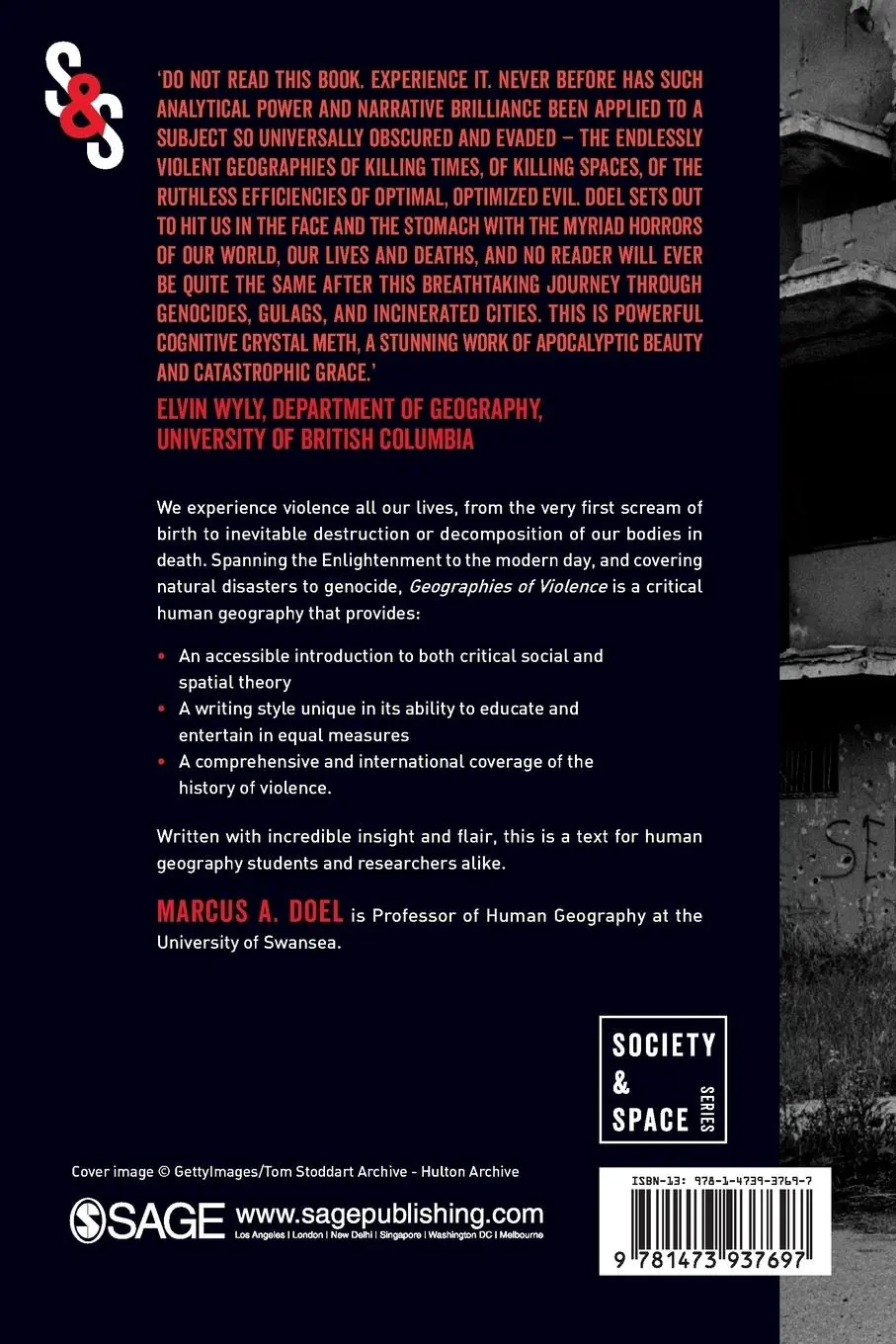 Rückseite: 9781473937697 | Geographies of Violence | Killing Space, Killing Time | Marcus A Doel
