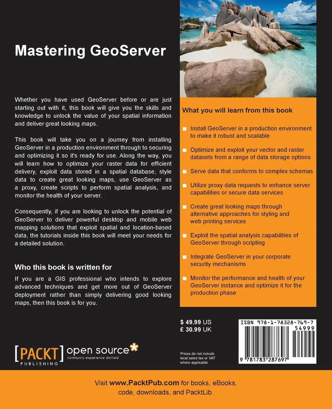 Rückseite: 9781783287697 | Mastering GeoServer | Colin Henderson | Taschenbuch | Englisch | 2014