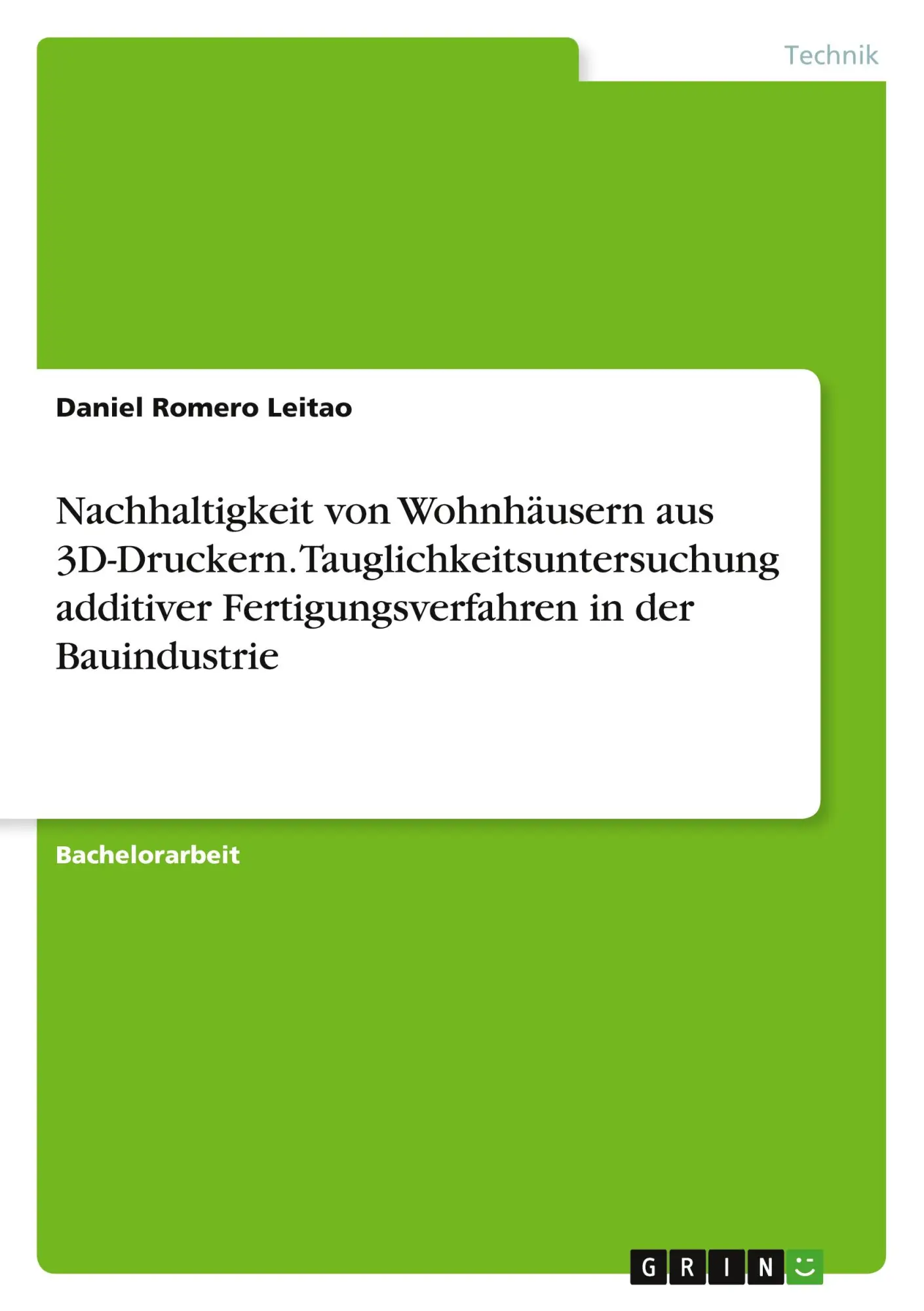 Cover: 9783346567697 | Nachhaltigkeit von Wohnhäusern aus 3D-Druckern....