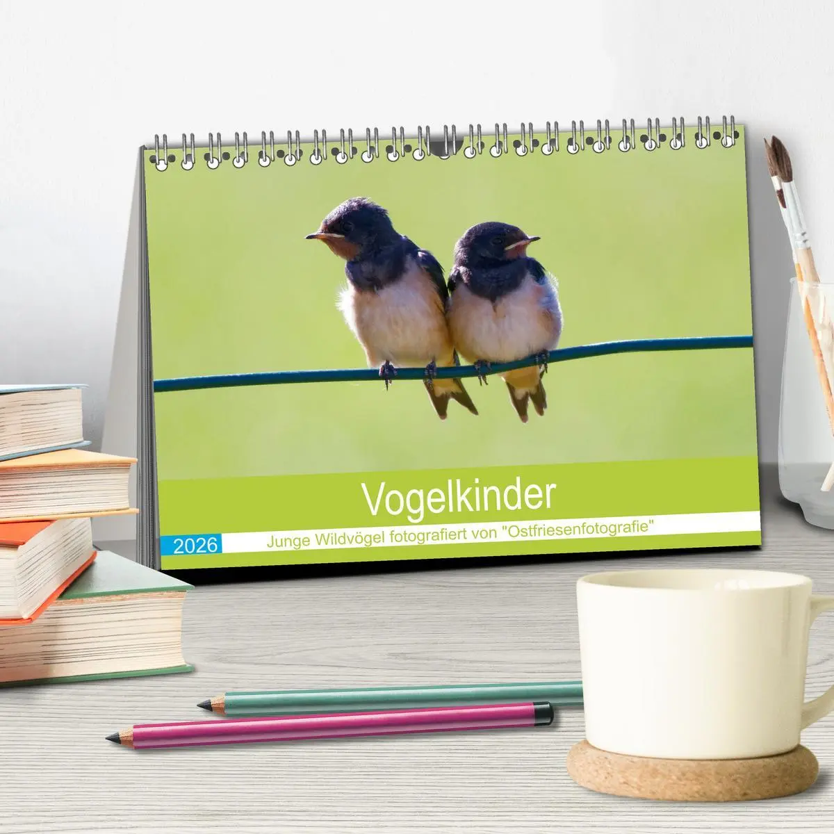 Bild: 9783457447697 | Vogelkinder - Junge Wildvögel (Tischkalender 2026 DIN A5 quer),...