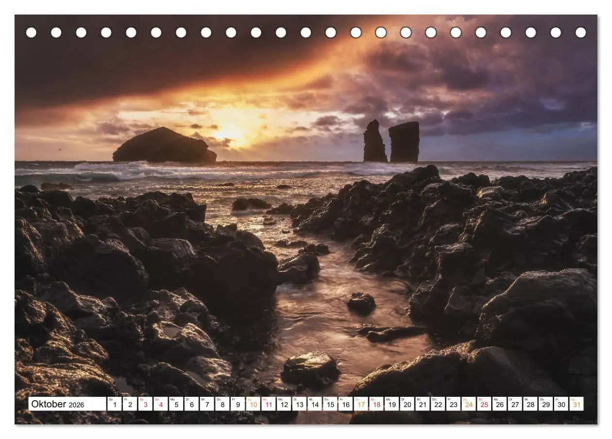 Bild: 9783457827697 | Azoren - Paradies im Atlantik (Tischkalender 2026 DIN A5 quer),...