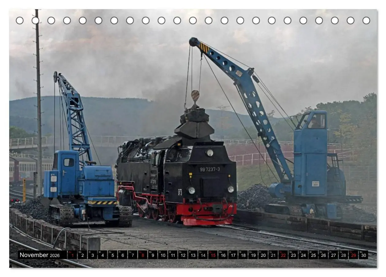 Bild: 9783516157697 | Die Brockenbahn - Mit Volldampf durch den Harz (Tischkalender 2026...