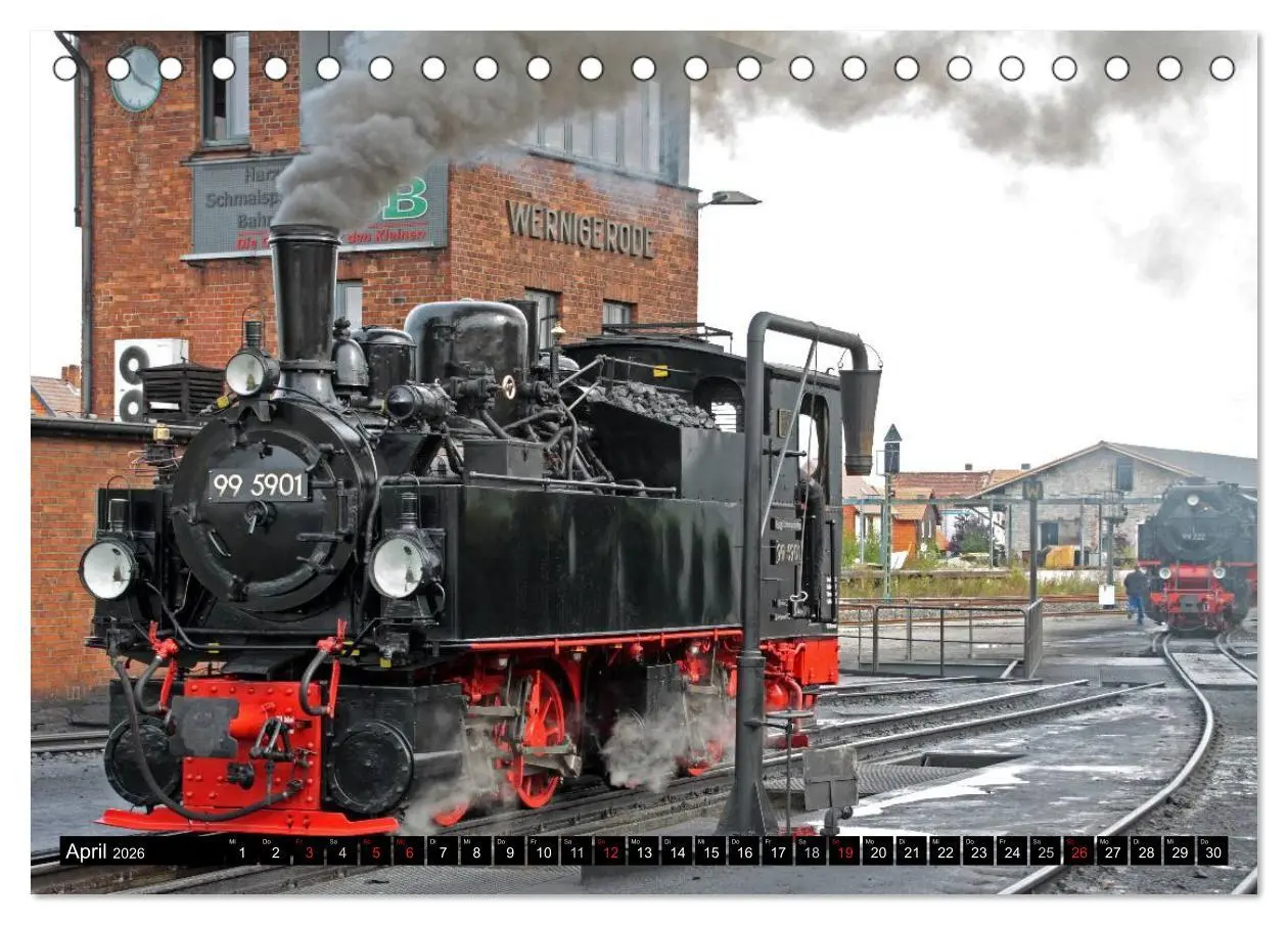 Bild: 9783516157697 | Die Brockenbahn - Mit Volldampf durch den Harz (Tischkalender 2026...