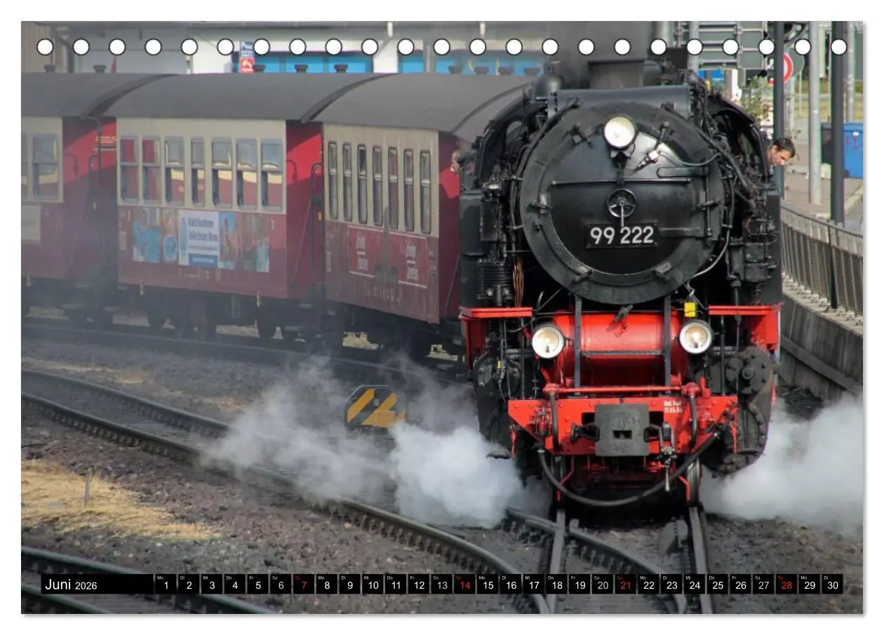 Bild: 9783516157697 | Die Brockenbahn - Mit Volldampf durch den Harz (Tischkalender 2026...
