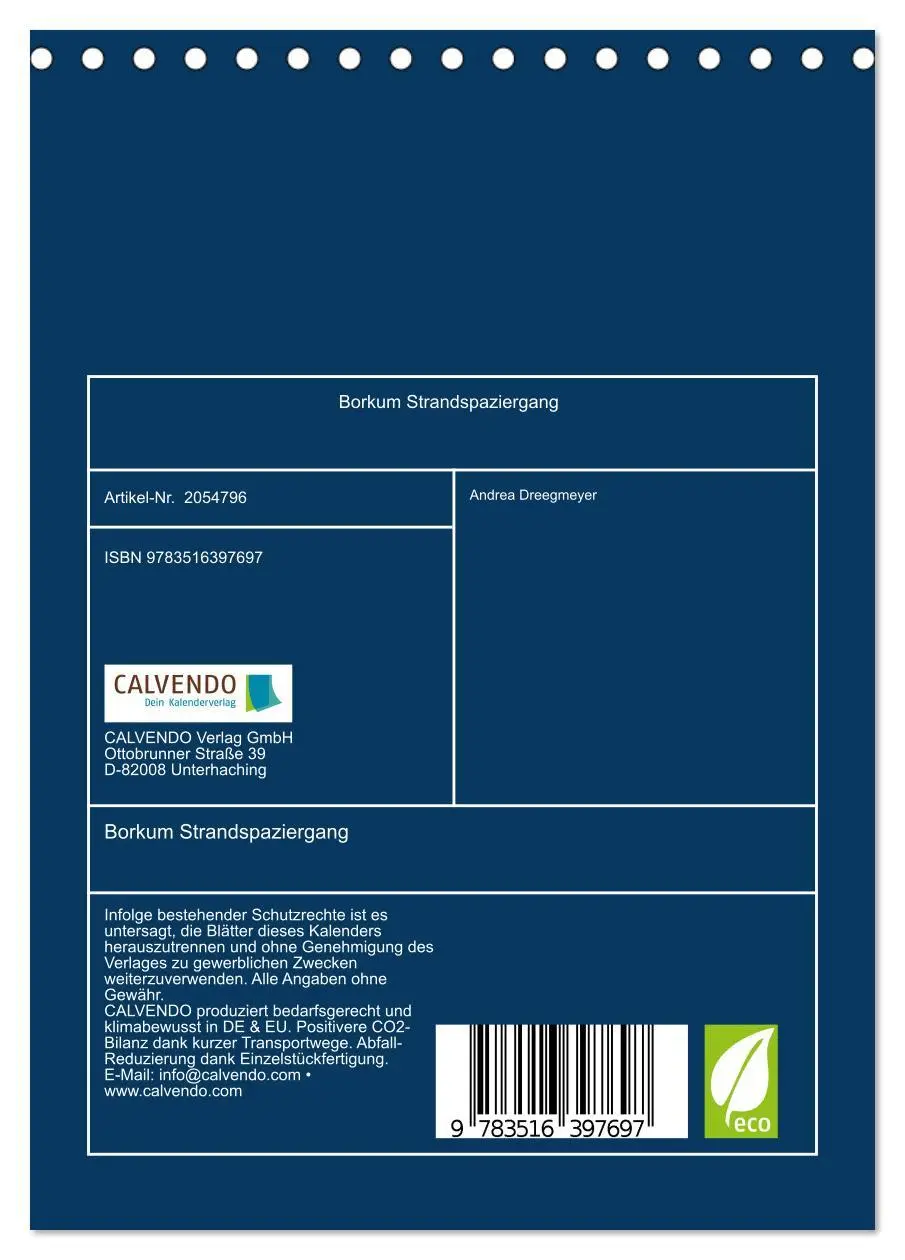 Bild: 9783516397697 | Borkum Strandspaziergang (Tischkalender 2026 DIN A5 hoch), CALVENDO...