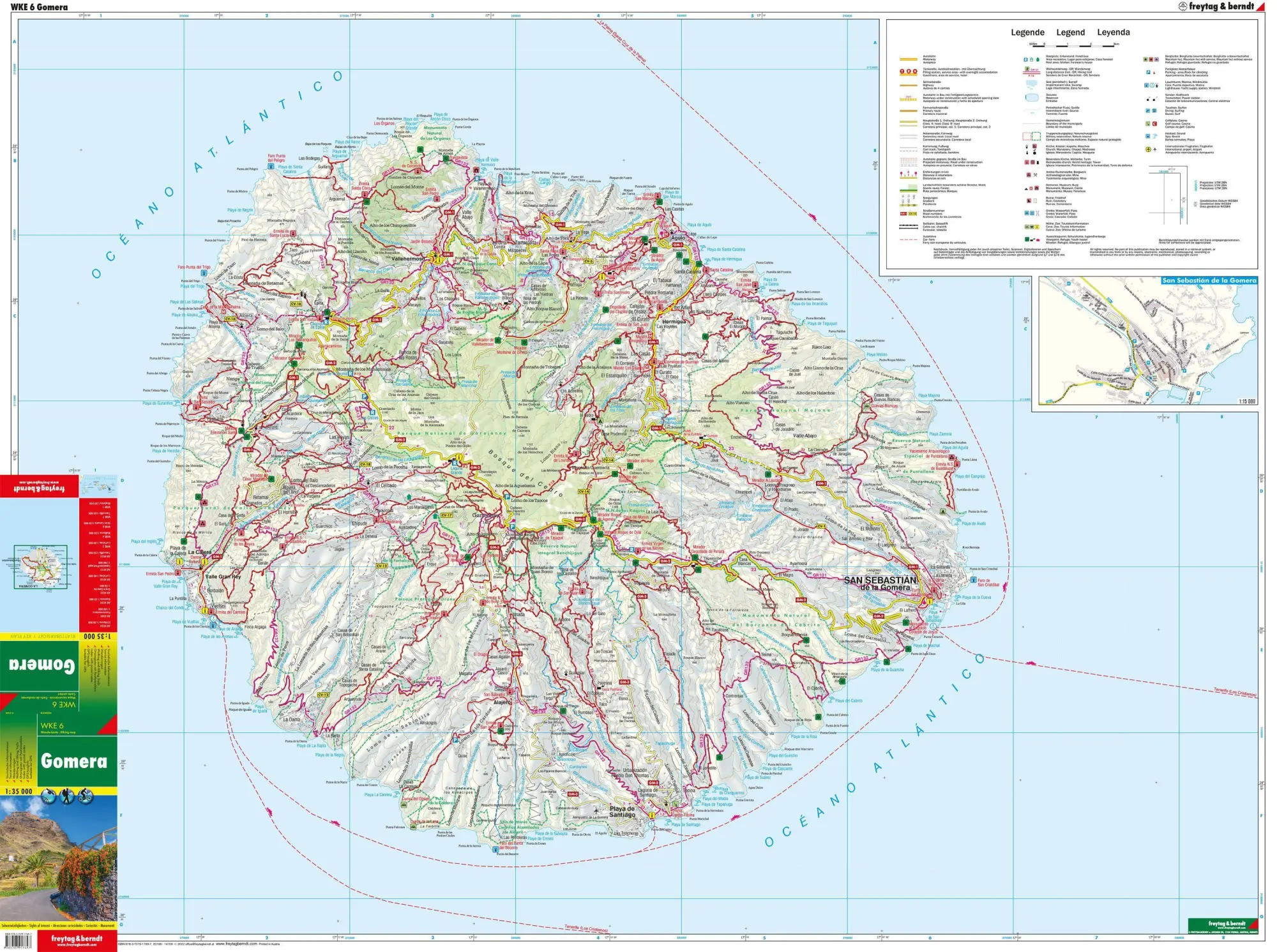 Bild: 9783707917697 | Gomera, Wanderkarte 1:35.000 LZ 2022 | (Land-)Karte | 2 Bde/Tle | 2019